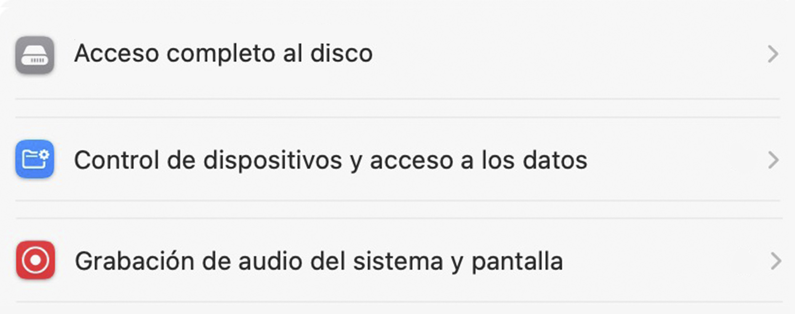 Permisos que se deben habilitar para AnyDesk en macOS